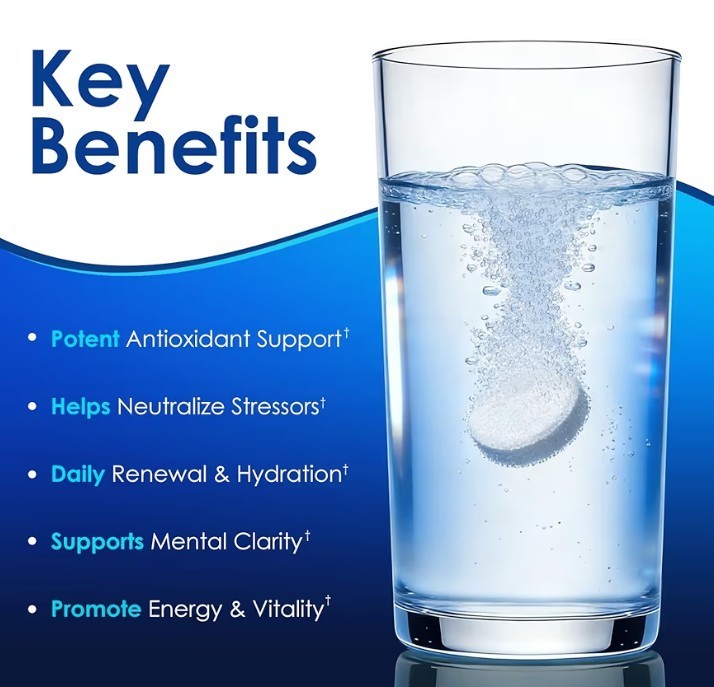 Hydrogen Tablets with Magnesium – H2 Molecular Hydrogen Tabs 60 Count