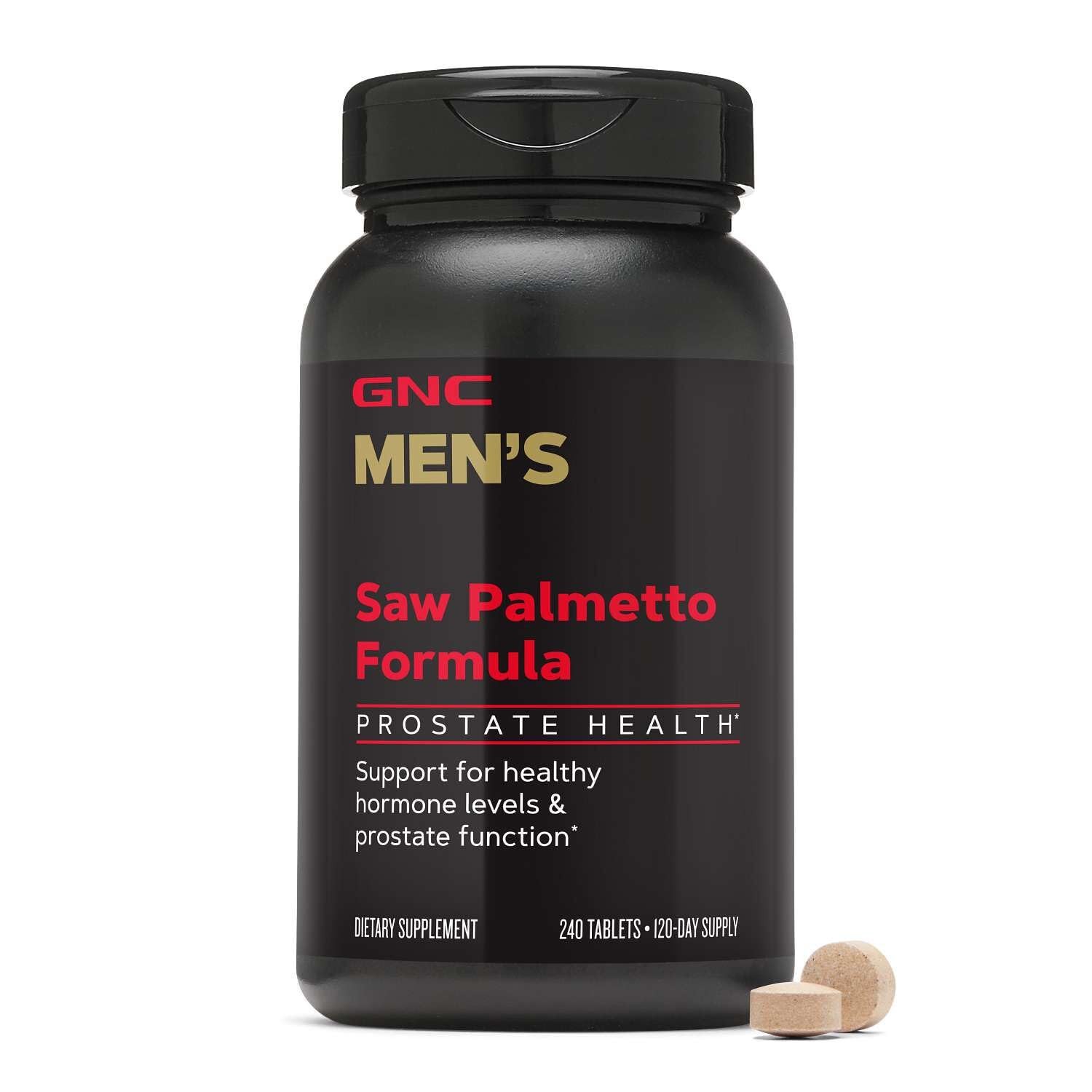 GNC Mega Men Saw Palmetto for Men, Support Healthy 240 Count (Pack of 1)