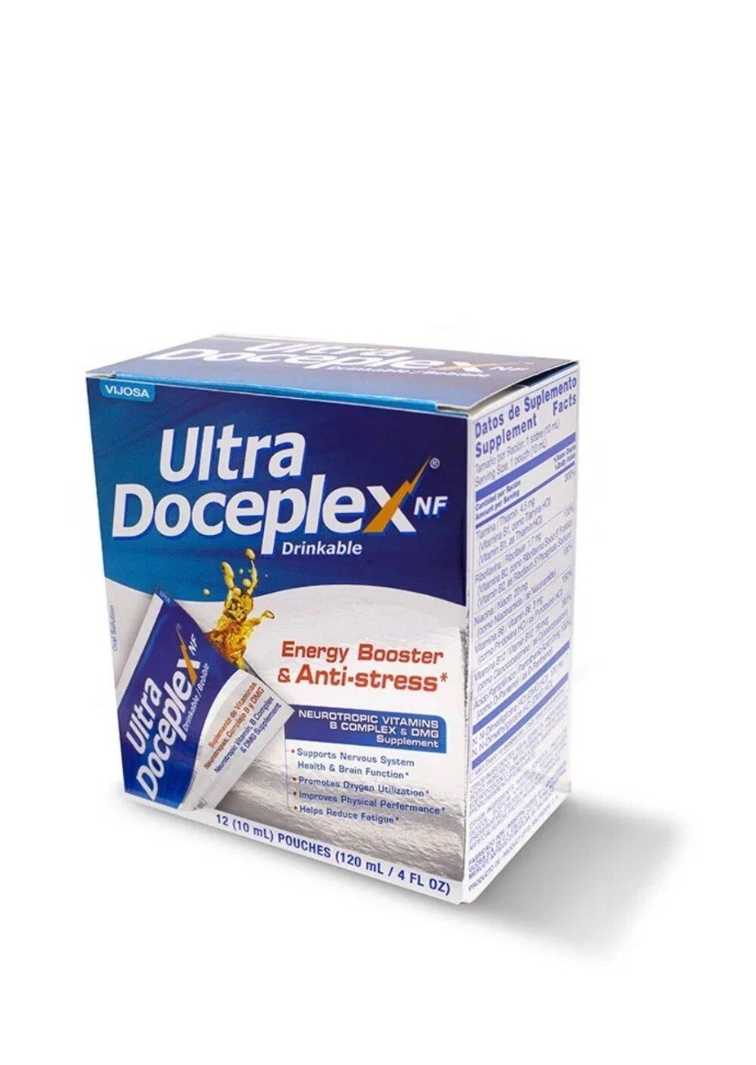 2 Pack Ultra Doceplex Energy Pouch Complex B Apricot Flavor – 120ml Liquid