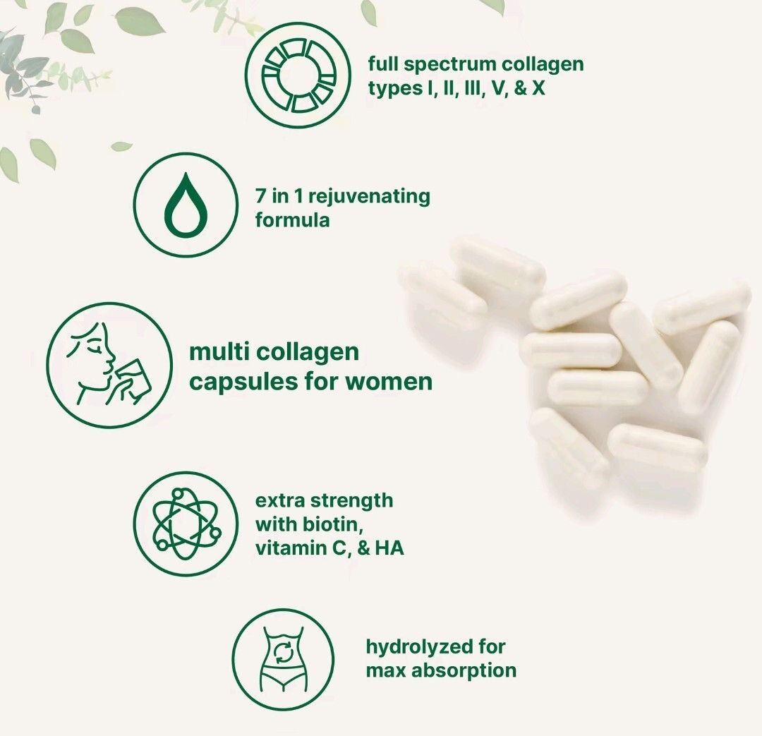 Micro Ingredients Multi Collagen Complex, 240 Capsules+-