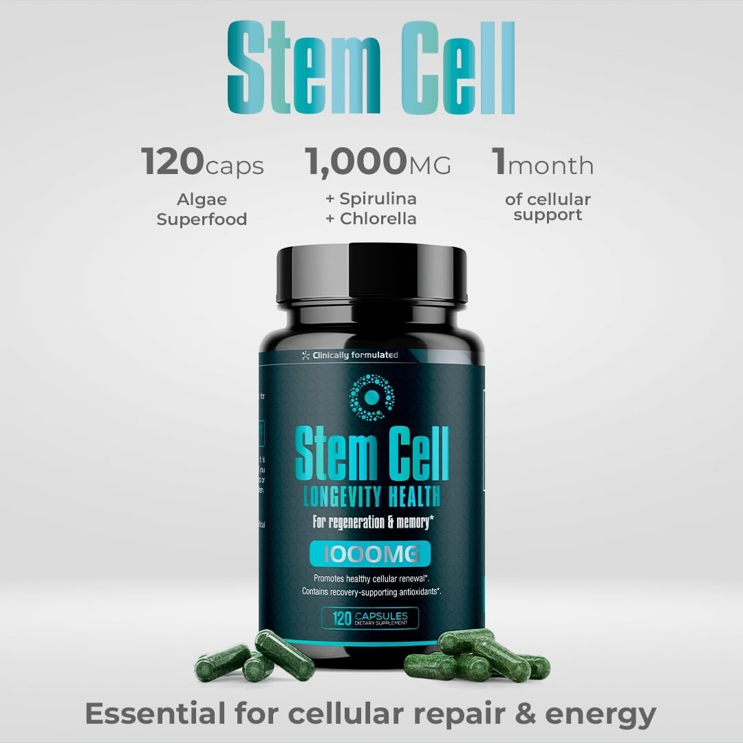 Premium Stem Cell Supplements 1000mg – Boost Immunity, Joint Support, Anti-Aging