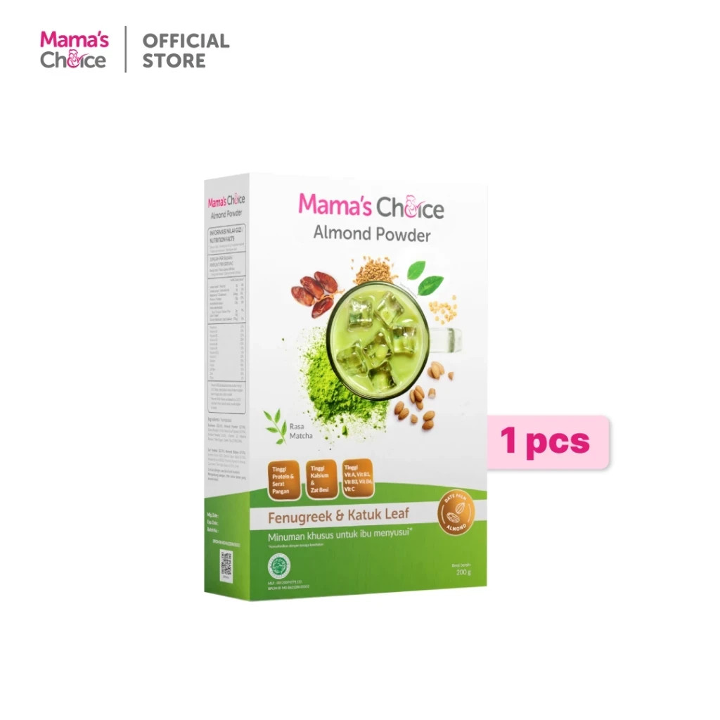 MAMA’S CHOICE – 200g Almond Matcha Powder DHA/Fenugreek Breastfeeding Nutrition