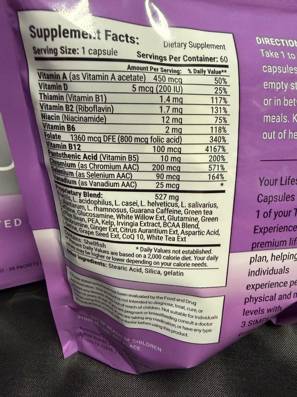 300ct Thrive Women’s Premium Lifestyle Capsules manufacture date 4/2024 – 5 bags