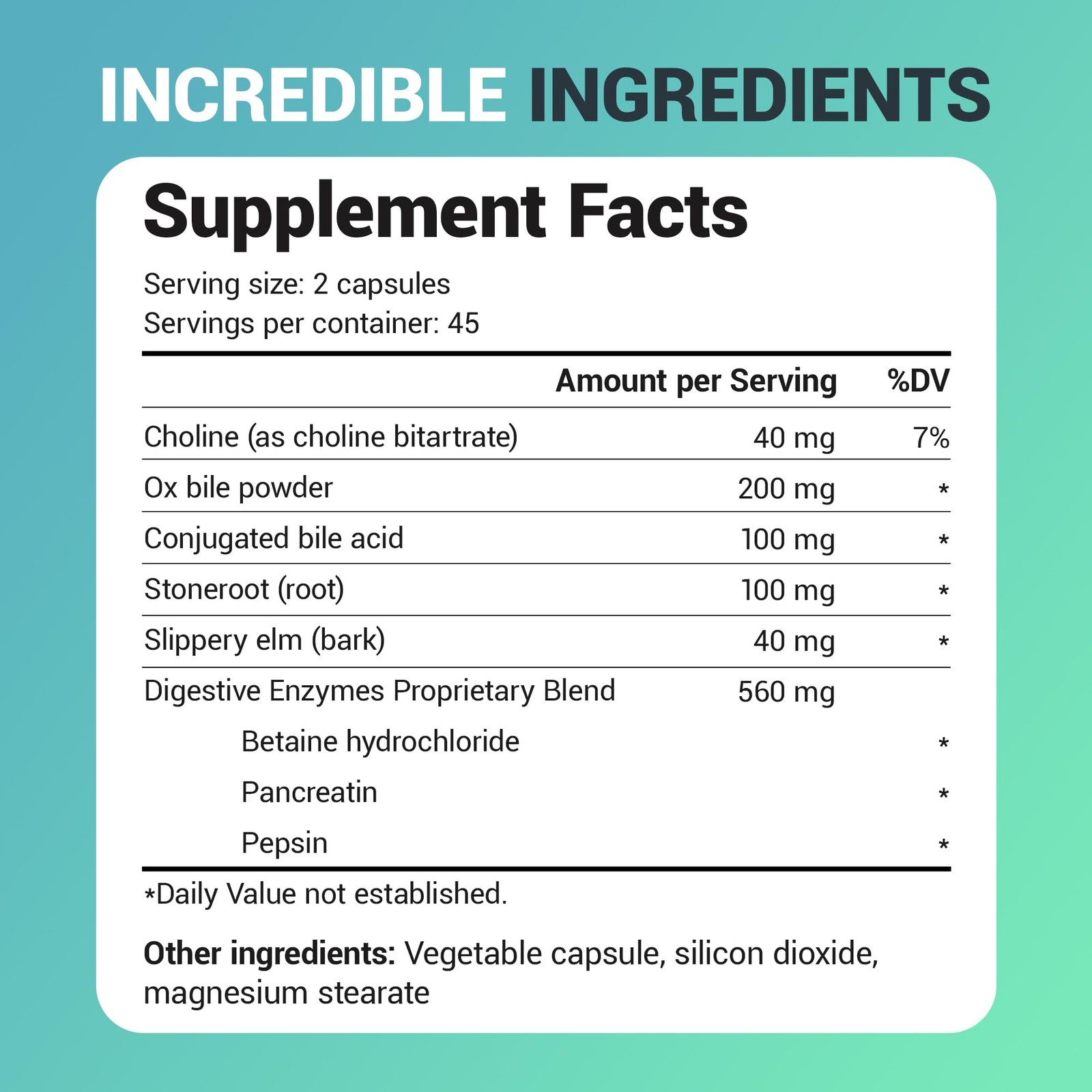 Dr. Berg’s Gallbladder Formula Contains Purified Bile Salts, 90 capsules,