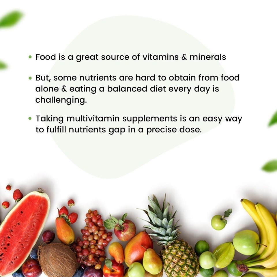 Neuherbs Multivitamin True Vitamin For Men And Women With Antioxidant 60 Tabs