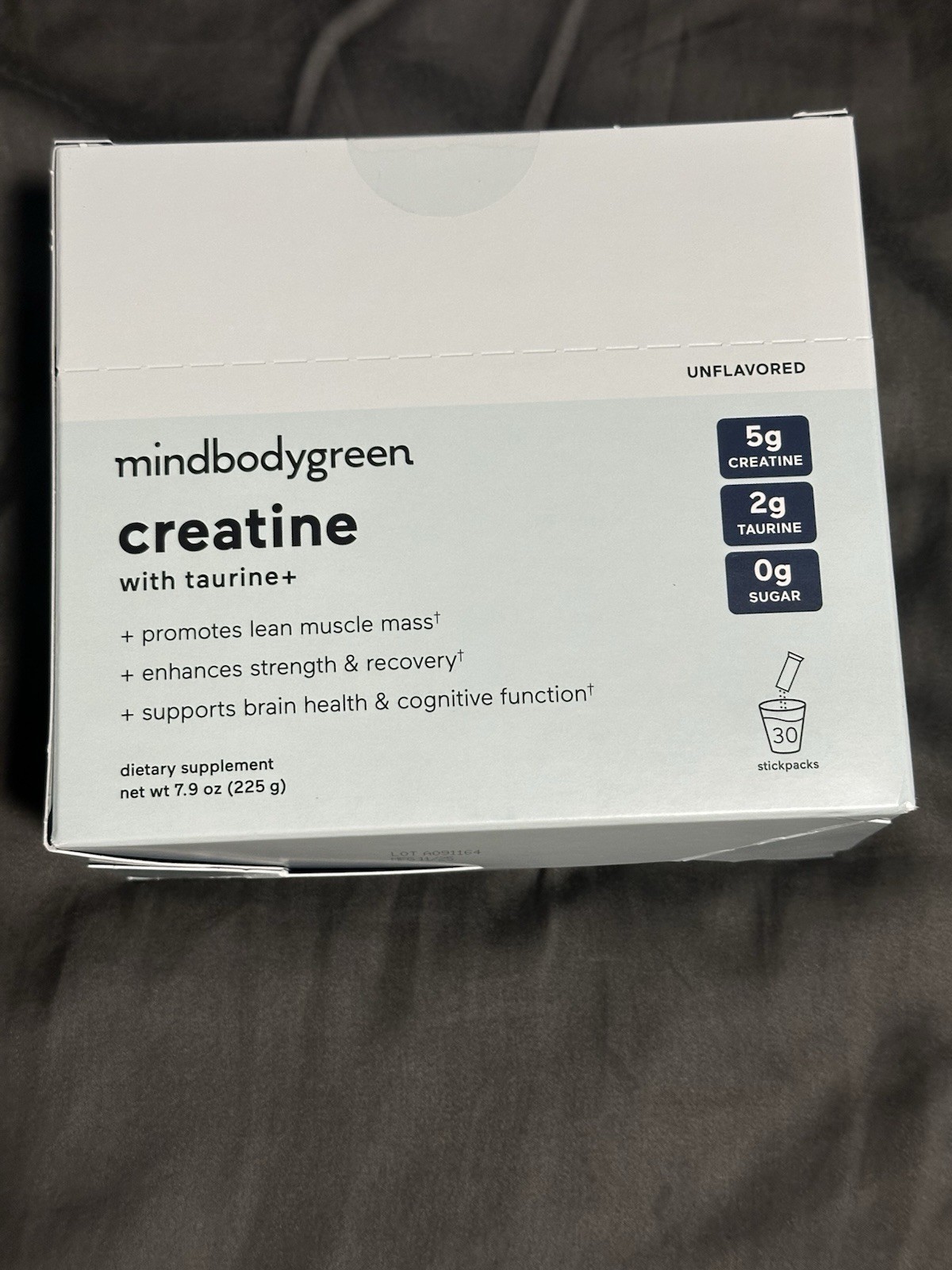 mindbodygreen Creatine+ with Taurine – 30 Individual Stick Packs Creatine +