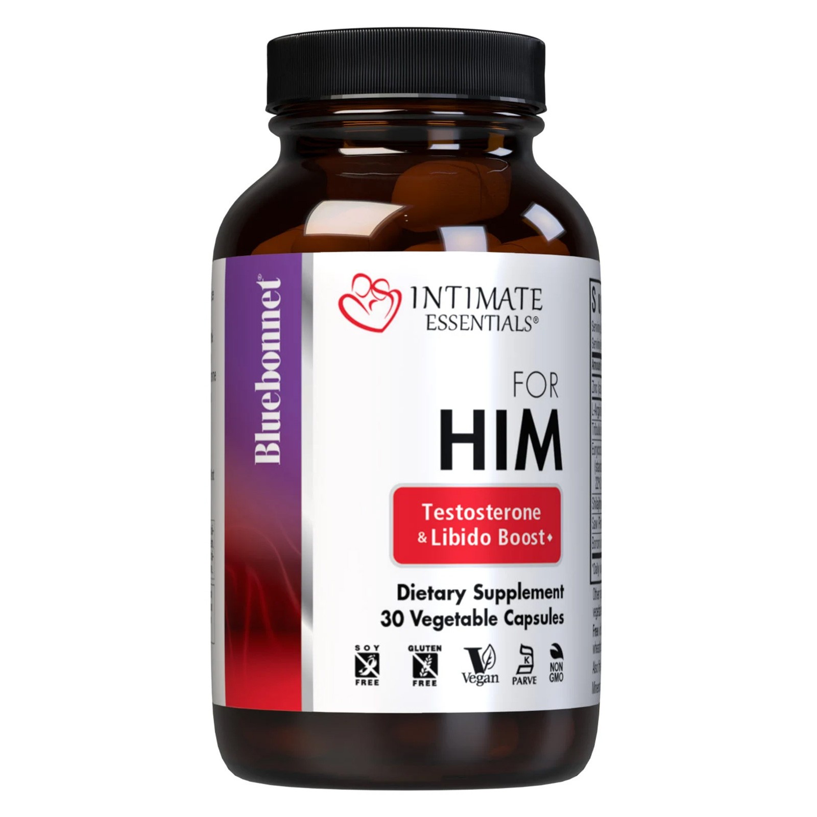 Bluebonnet Intimate Essenitals for Him Testosterone Libido Boost 30 Veg Capsules