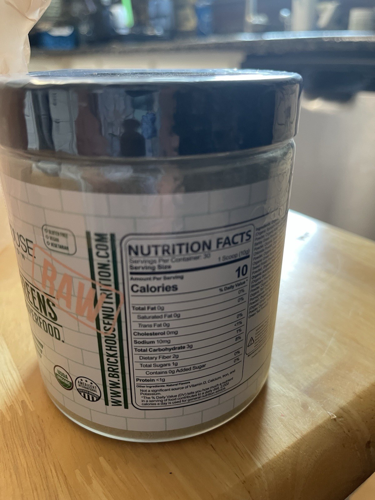 Brickhouse Nutrition Field of Greens RAW – 10.6 Oz – Exp 1/27 – New! Sealed!
