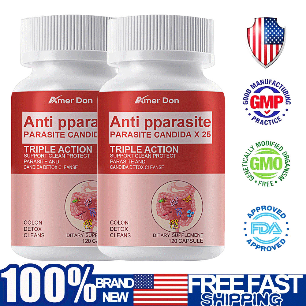 Remove Parasite ANTI PARASITE & CANDIDA DETOX Body Cleanse ULTRA FLASH COLON