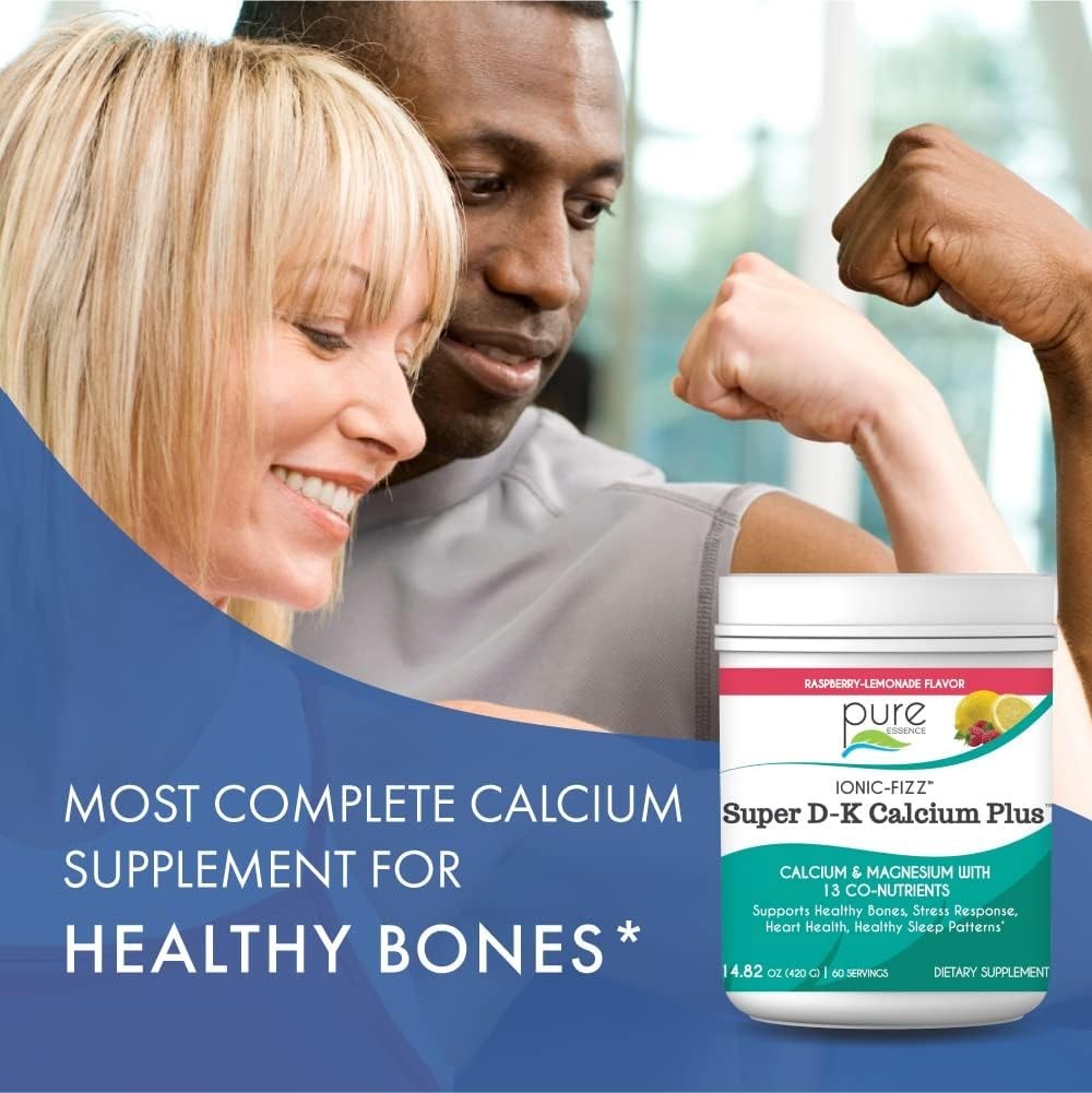 Pure Essence Ionic-Fizz Super D-K Calcium Plus Raspberry-Lemonade 420 grams
