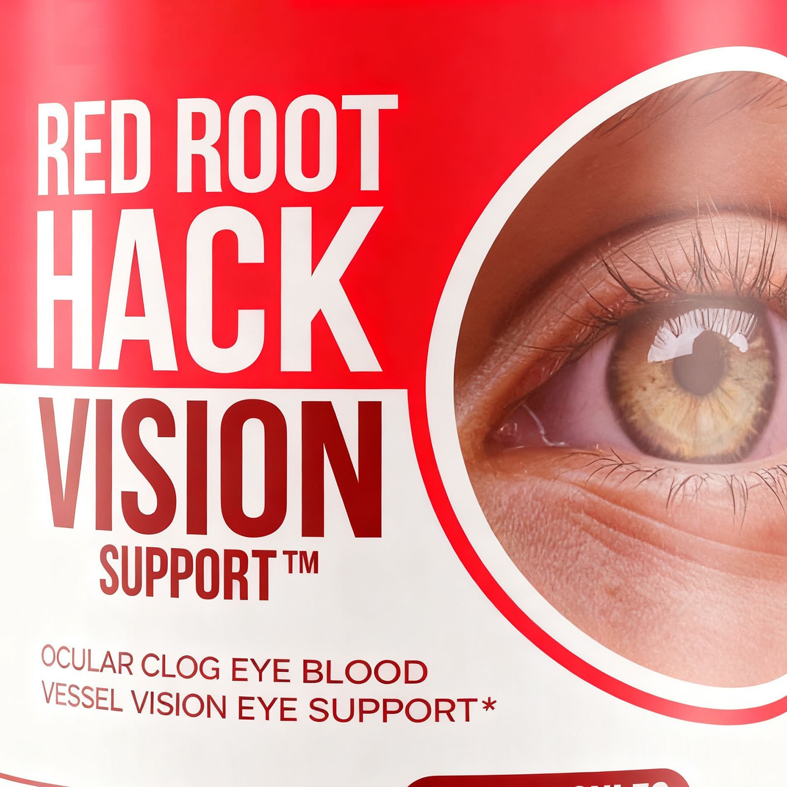 90 Count Portable Red Root Herbal Tablets for Daily Eye Antioxidant Wellness