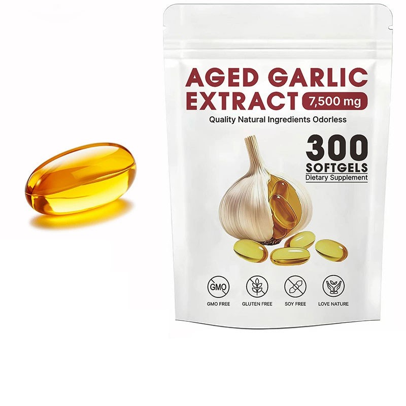 Elare Aged Garlic Extract, 300 Softgels, 7500mg Odorless | Heart & Immune US