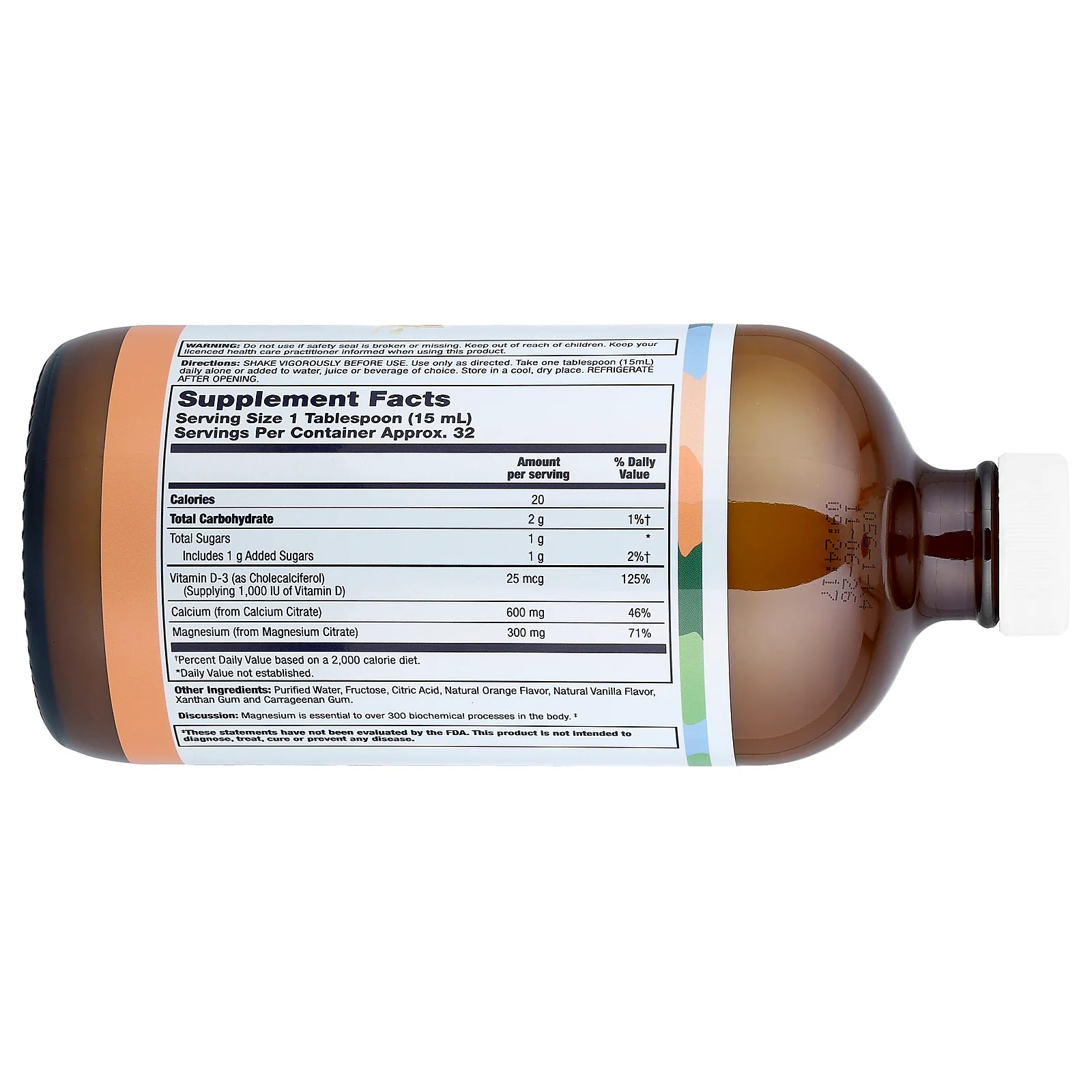 2 X LifeTime Vitamins, Bone Support, Orange Vanilla, 16 fl oz (473 ml)