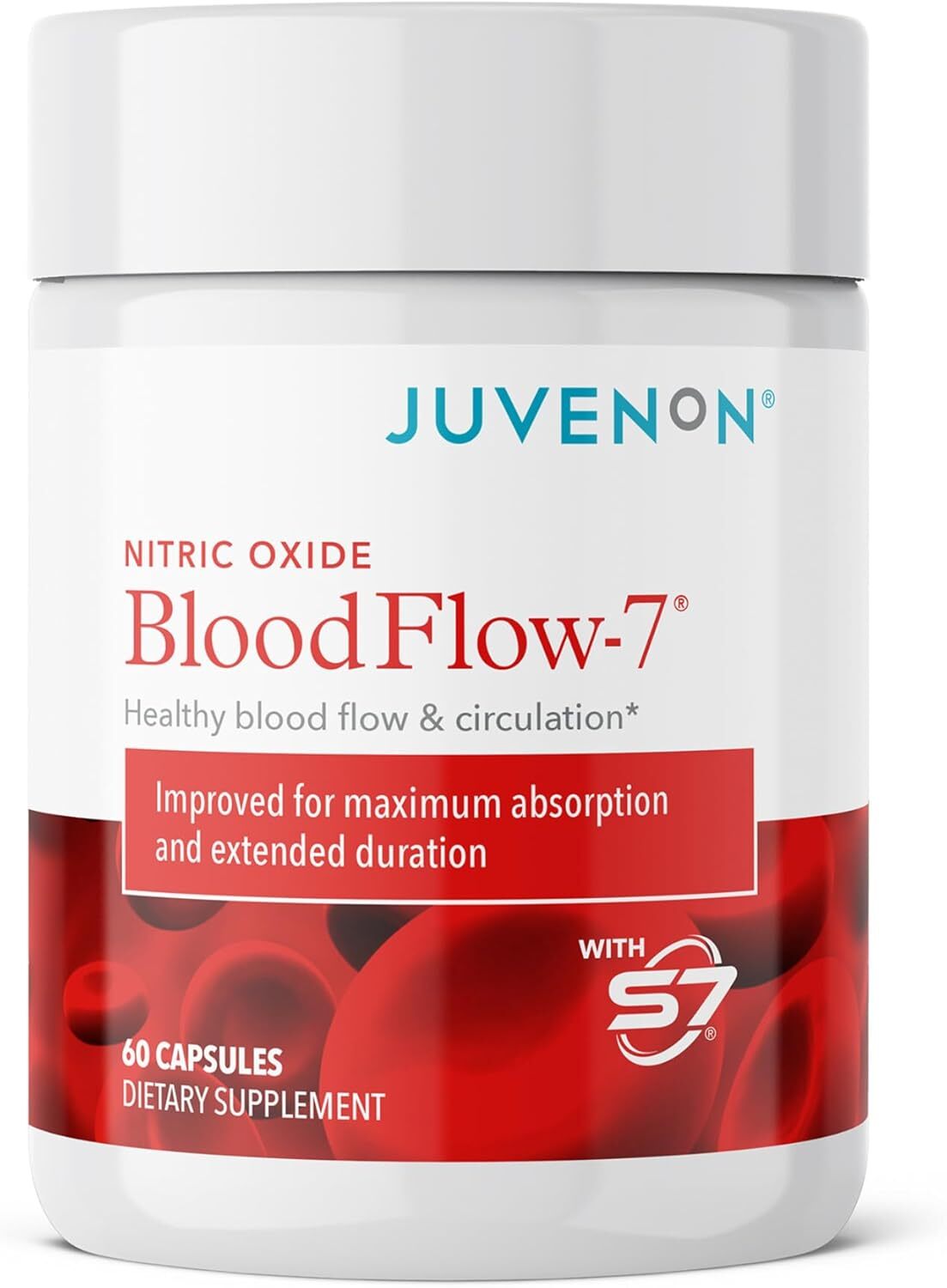 BloodFlow-7 Juvenon New & Improved Blood Circulation 60 Softgelsules fresh