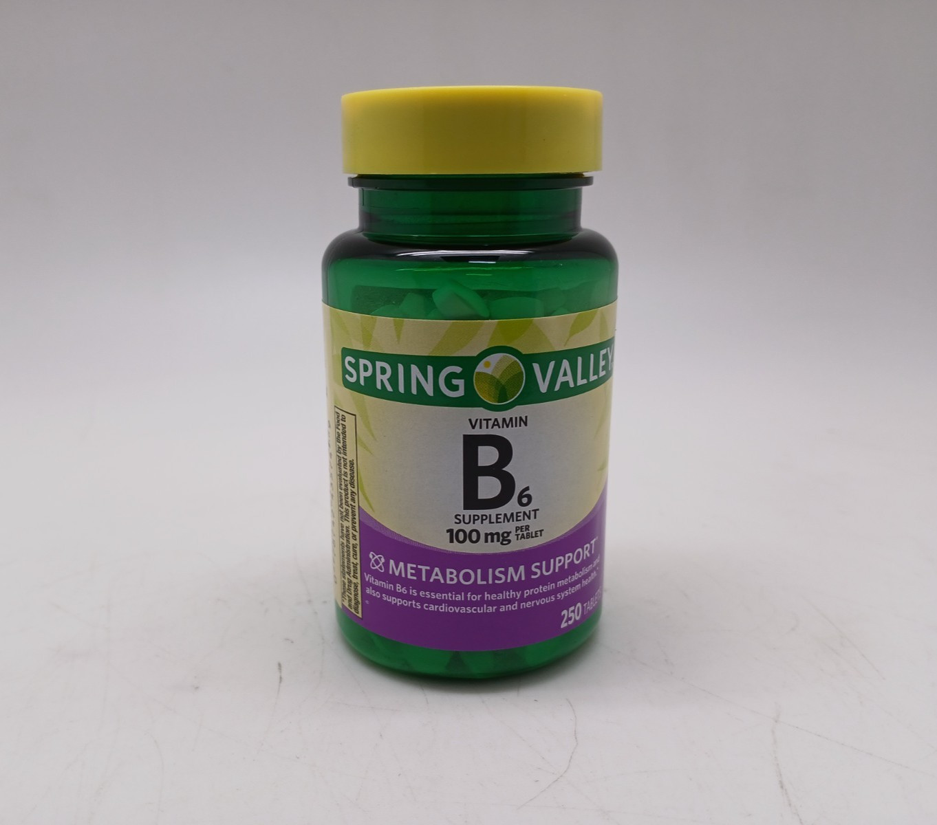 Spring Valley Vitamin B6 100mg | 250 Tablets 3 Pack | Energy Metabolism Support