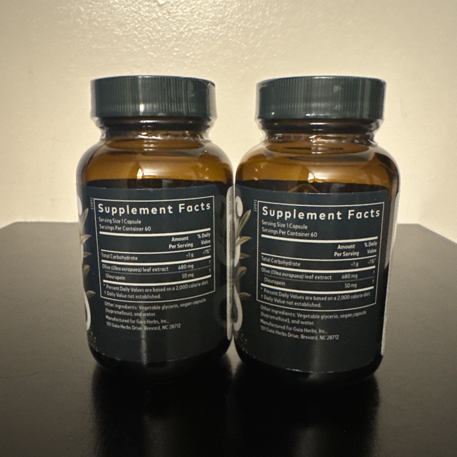 Gaia Herbs~ Olive Leaf~ Immune Defense~ 120 Liquid Phyto Capsules