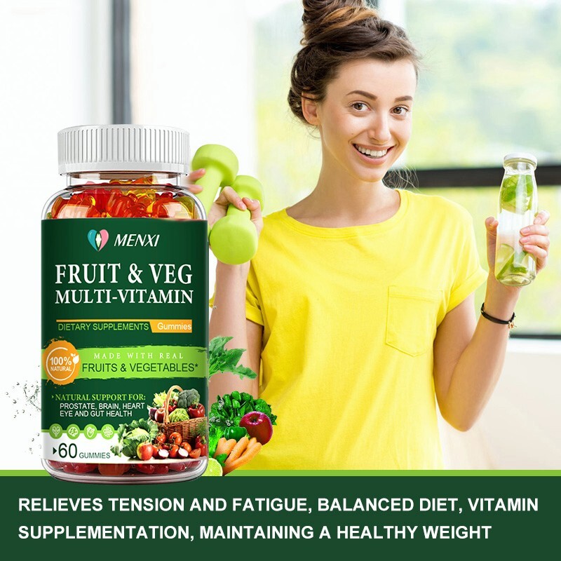 60 Fruits and Veggies Gummies Balance of Daily Nature Fruits and Vegetables