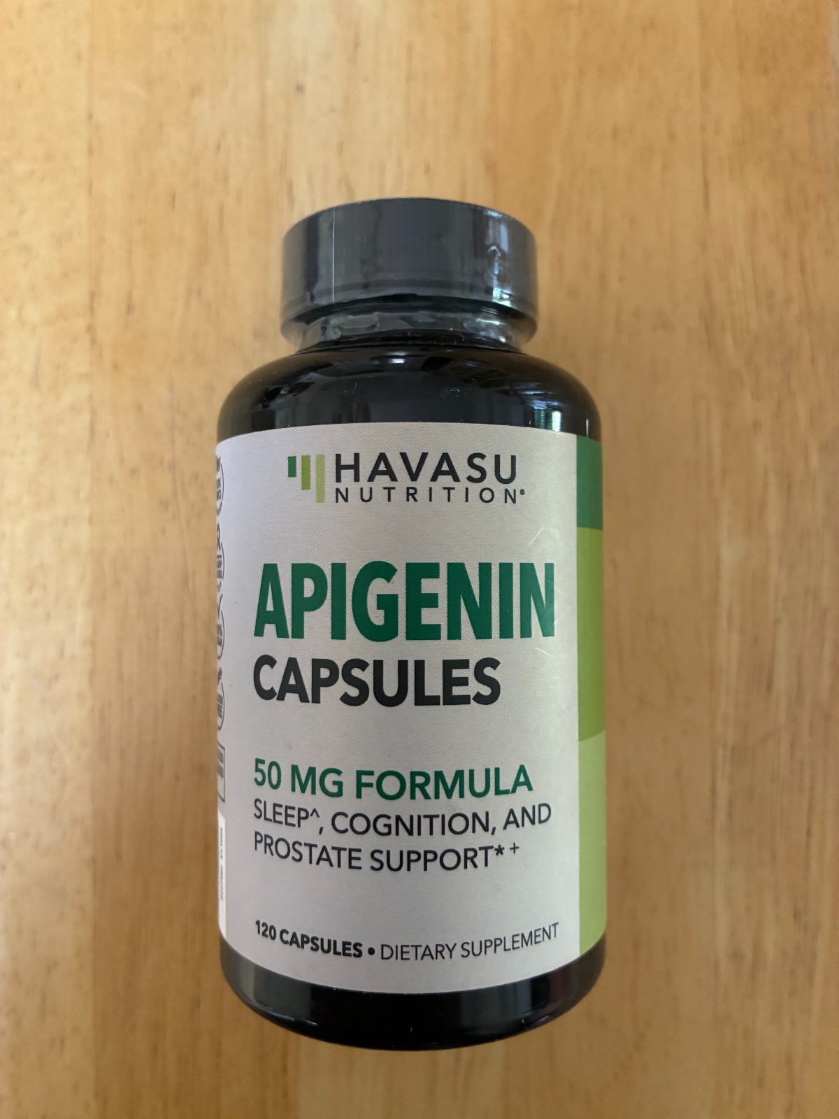 Havasu Apigenin 50mg Sleep Supplement for Men Supports Cognition 120ct 1/28