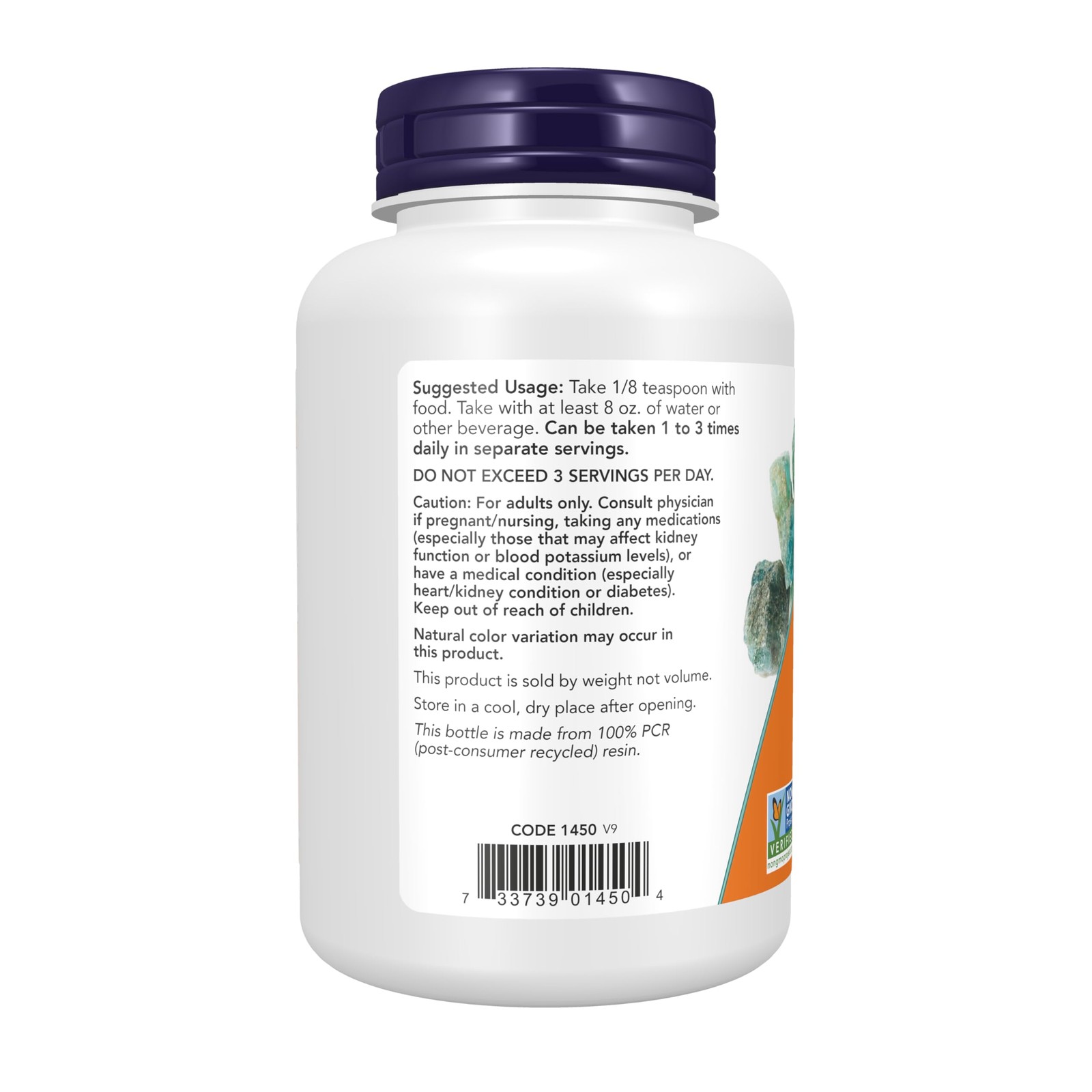Potassium Chloride Powder 8 Ounce Sodium Free Non Gmo Essential Mineral