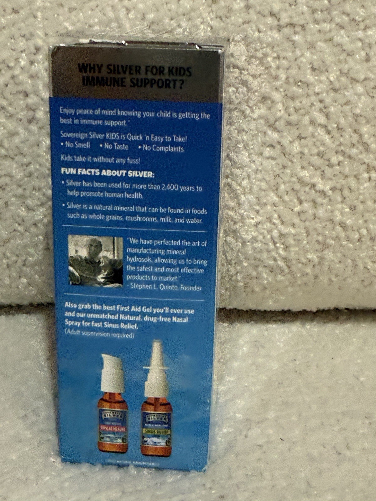2 pack Sovereign Silver Bio-Active Silver Hydrosol Liquid for Kids Immune Suport