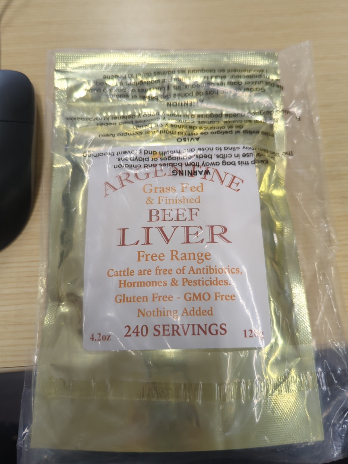 Beef Liver Powder – Grass-Fed, Undefatted, 240 Servings, 4.2 oz