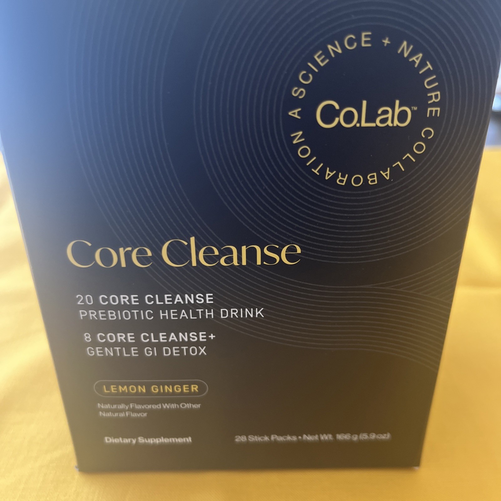 Core Lab core cleanse prebiotic Drink, Lemon Ginger, general detox Exp 03/27