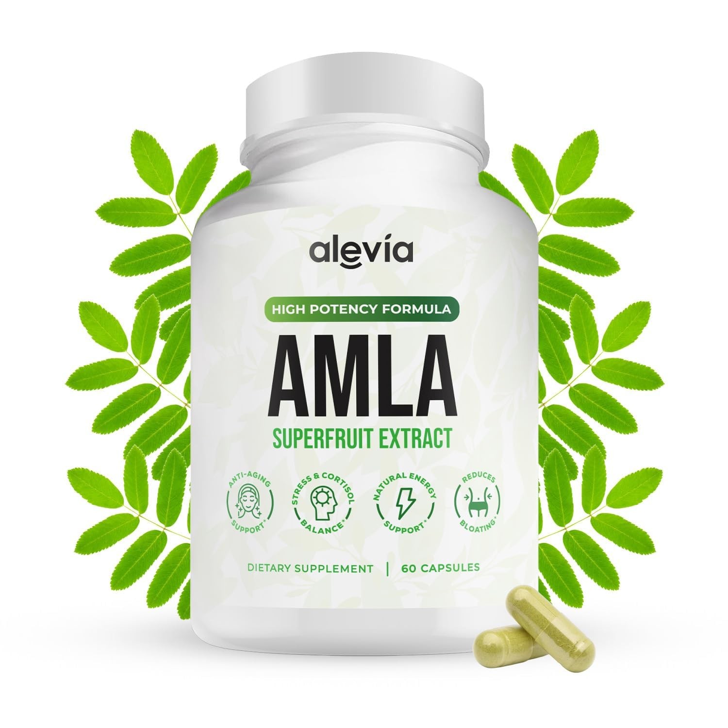 Amla Capsules 1000mg Indian Gooseberry Fruit Supplement 120 Count Capsules