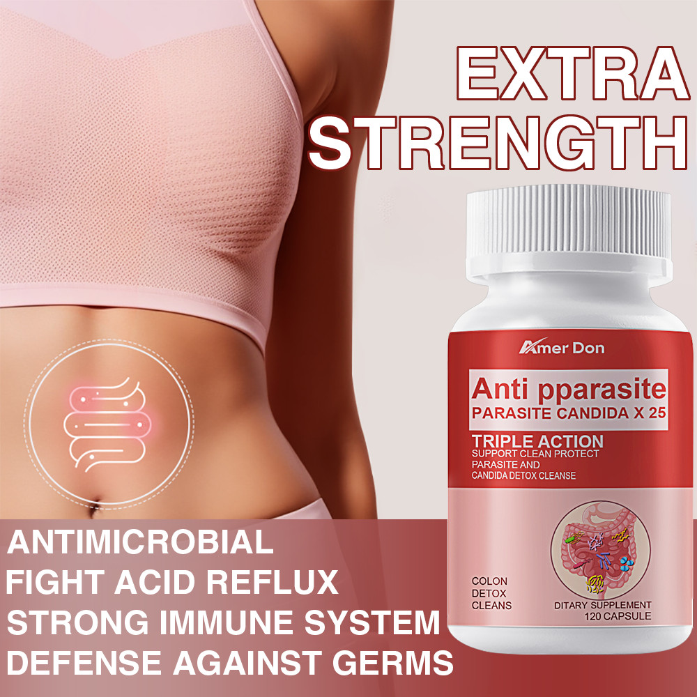 Remove Parasite ANTI PARASITE & CANDIDA DETOX Body Cleanse ULTRA FLASH COLON 120