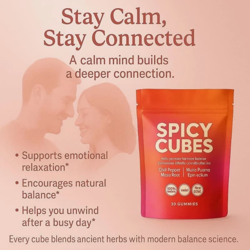 Peach Gummies Spicy Cubes 30 Gummies 1-5 Bag Support for Calm and Relaxation Hot