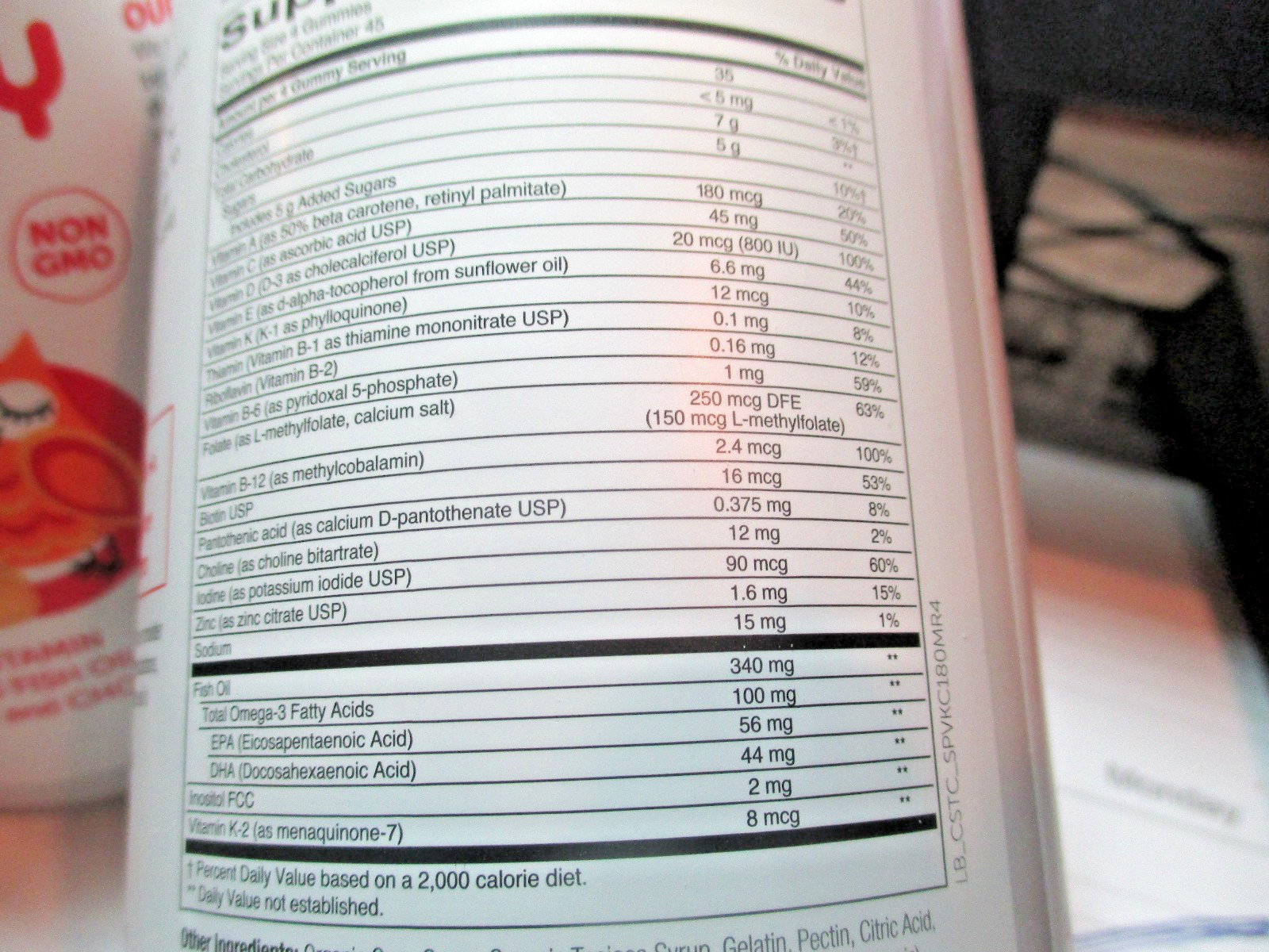 Smarty Pants Kids Multivitamins 180 gummies DHA/EPA, Vitamin D3, C, ex.10/27