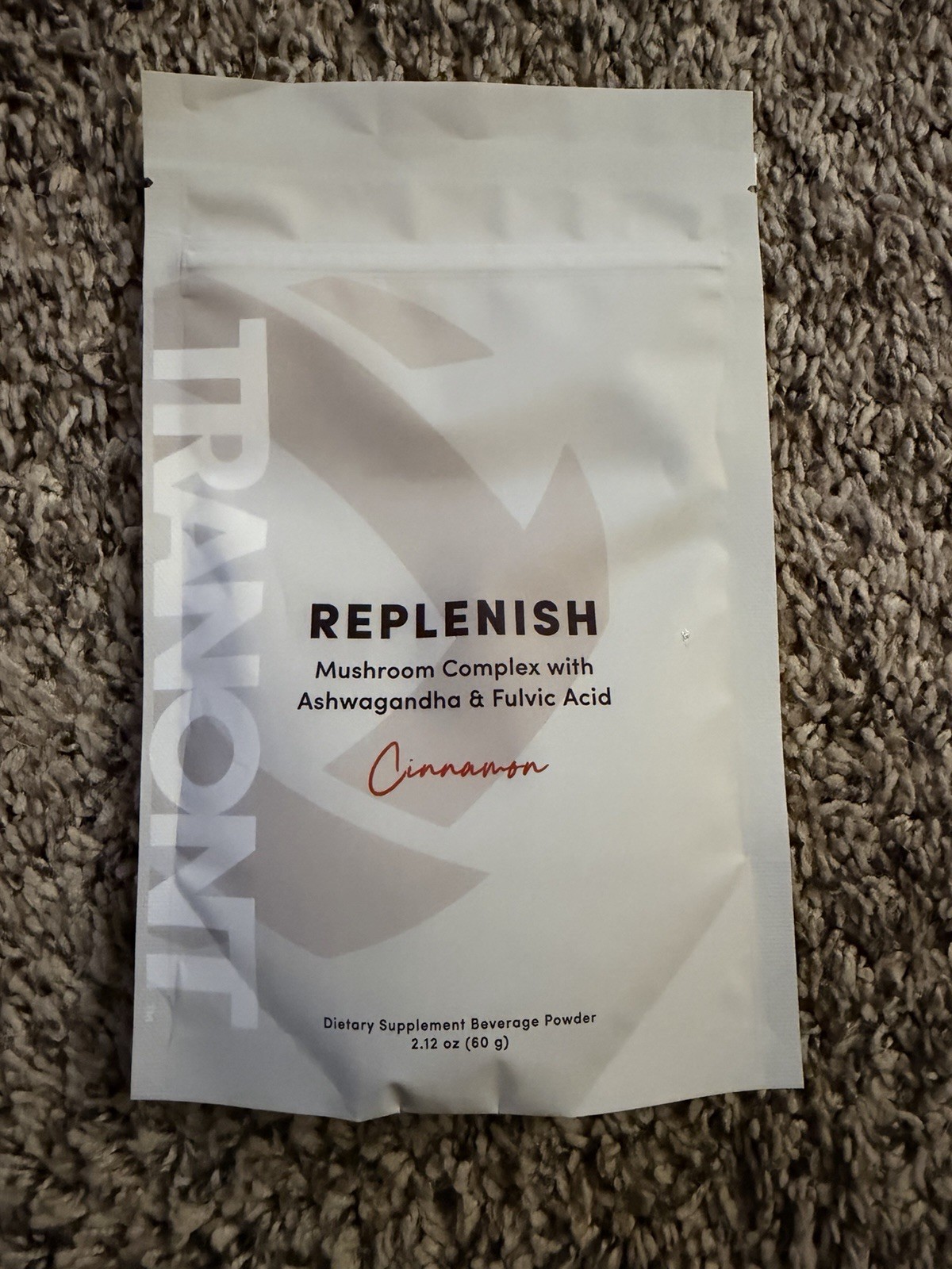 Replenish Mushroom Complex With Ashwagandha & Fulvic Acid Cinnamon By Tranont