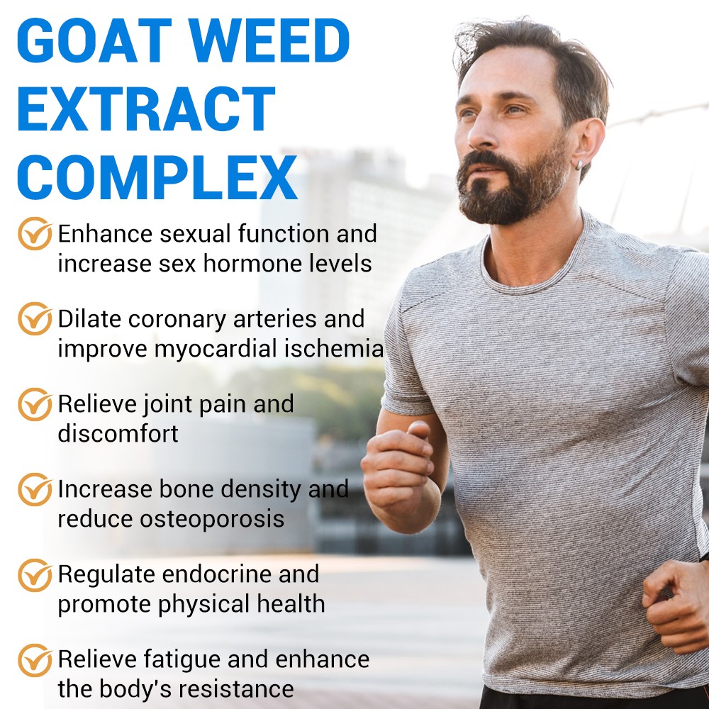 Horny Goat Weed Extract with Maca, Saw Palmetto Ginseng,Arginine, Enhancer-