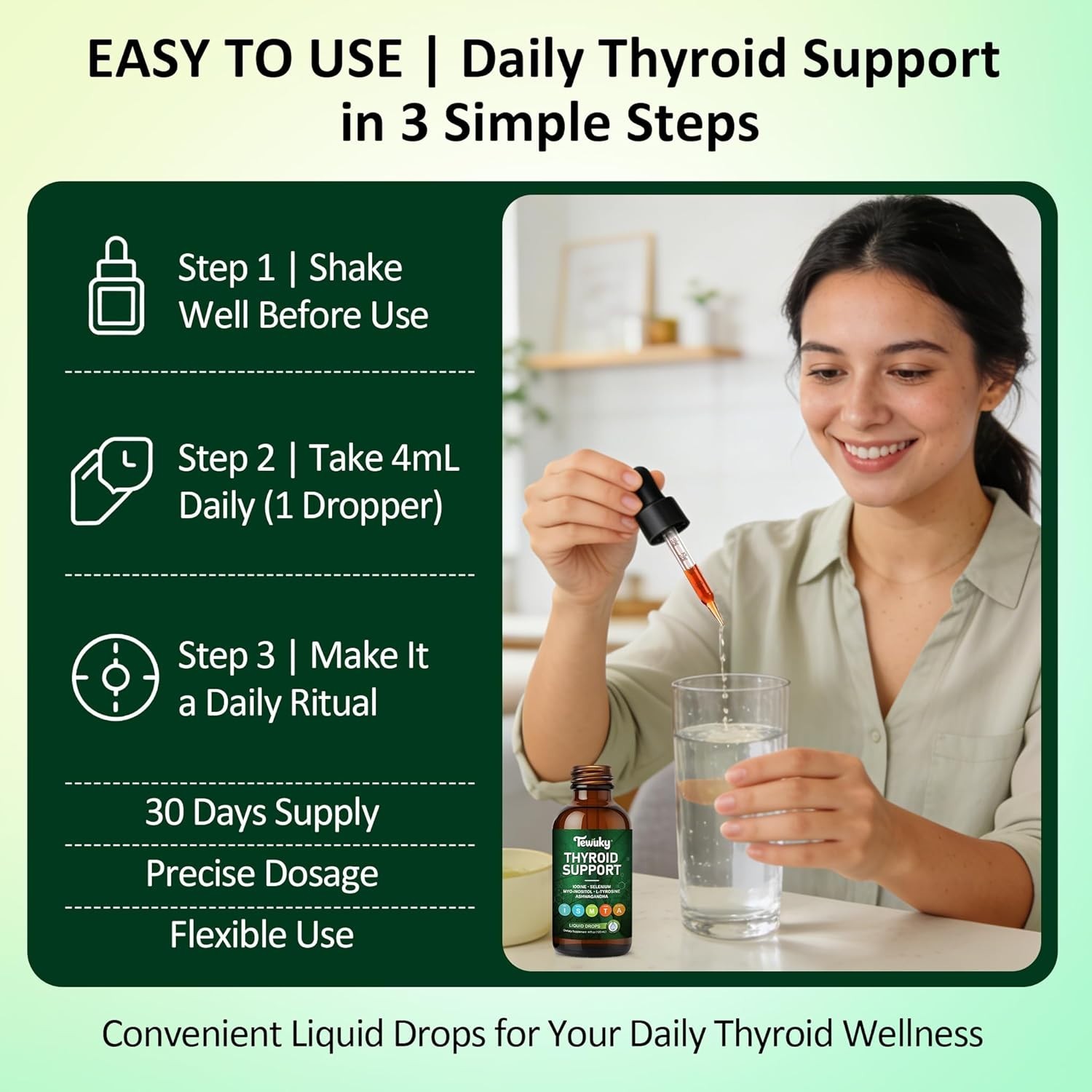 Thyroid Support Supplement Metabolism Booster, Energy, Brain Fog & Thinning Hair