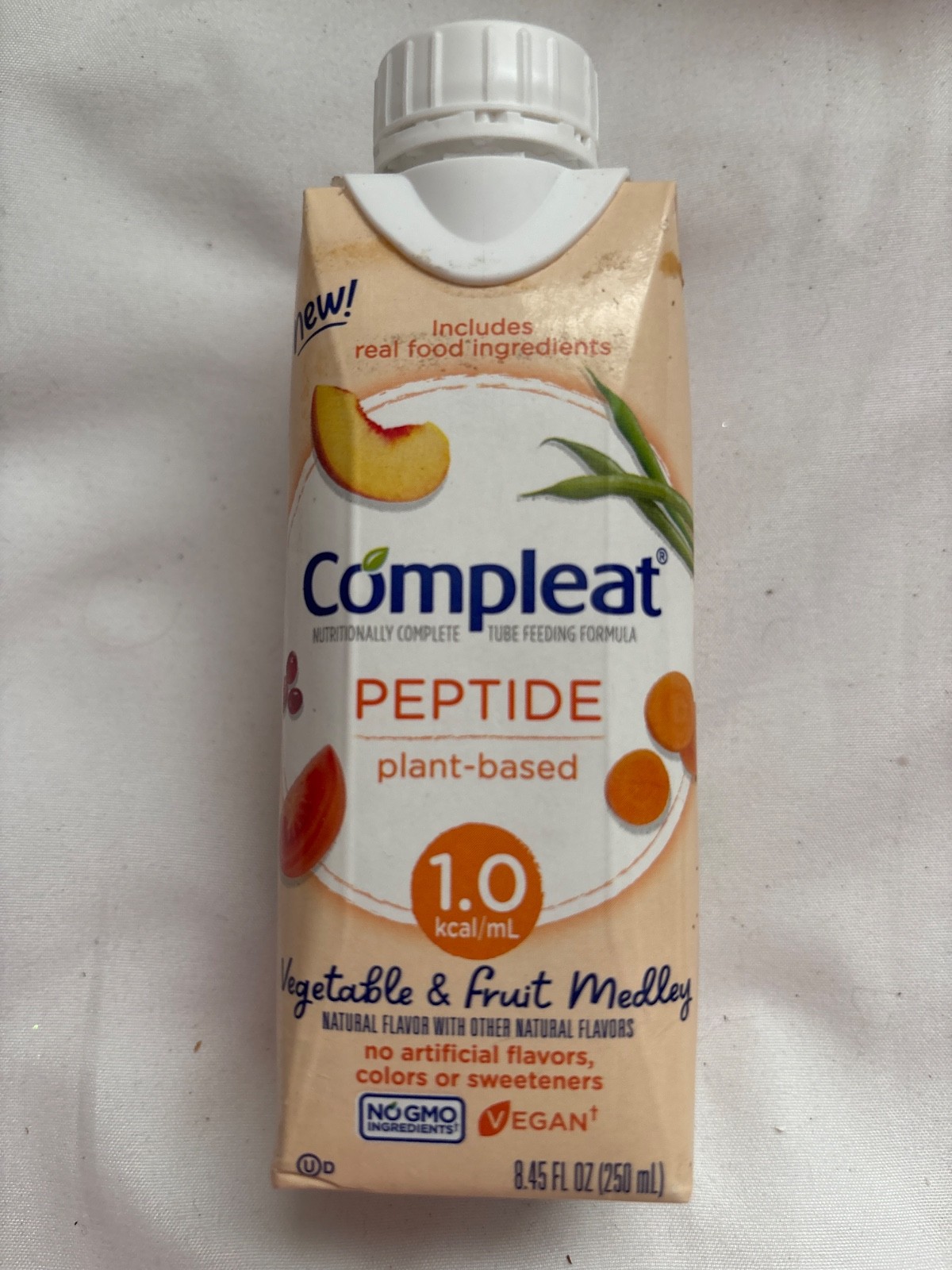 6 – Nestle Compleat Peptide 1.0 Tube Feeding Formula Vegetable / Fruit Medley
