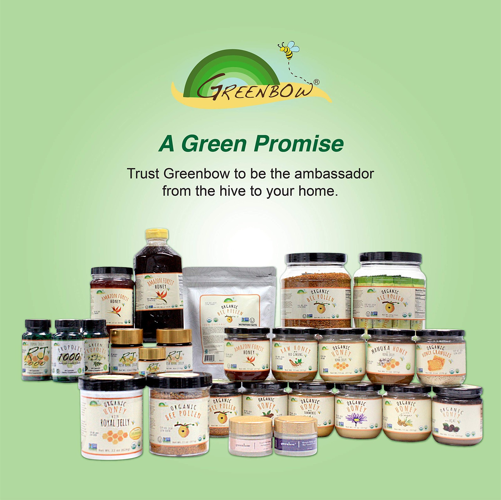 Greenbow Organic Bee Pollen 100% USDA Certified Organic, NonGMO, Halal, Kosh…