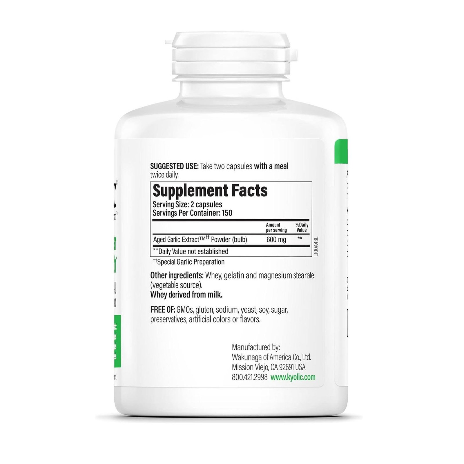 Aged Garlic Extract Formula 100, 300 Capsules
