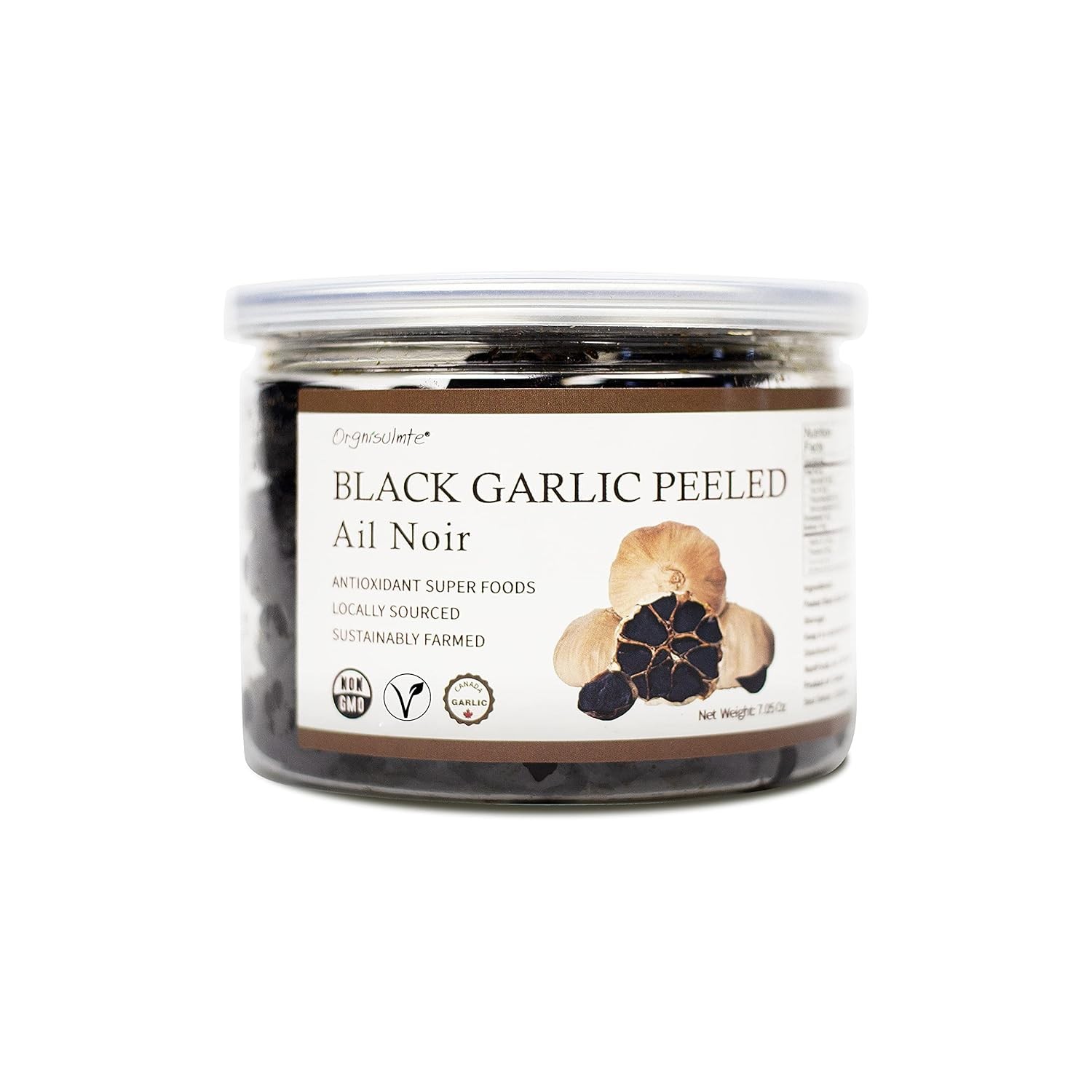 Fermented Peeled Black Garlic 7.05 Ounce Canada Day Fermented Multiple Cloves