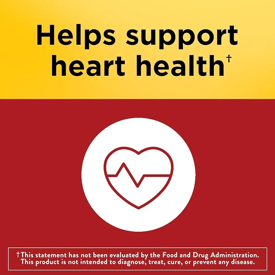 Nature Made CoQ10 100mg for Heart Health Support – 120 Softgels – Exp 01/2029