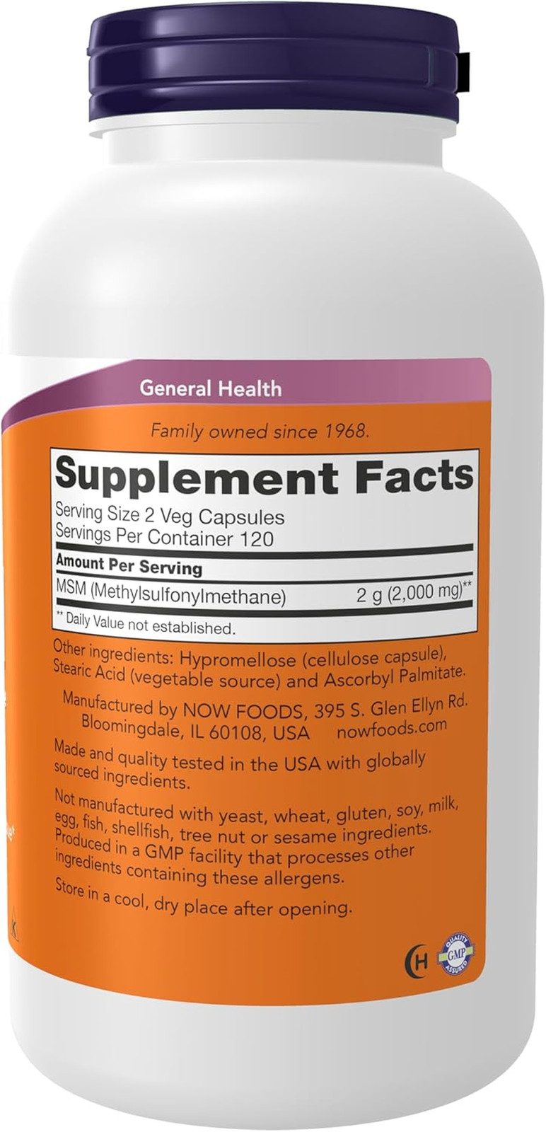 M.S.M 1000Mg Capsules, 240 CT