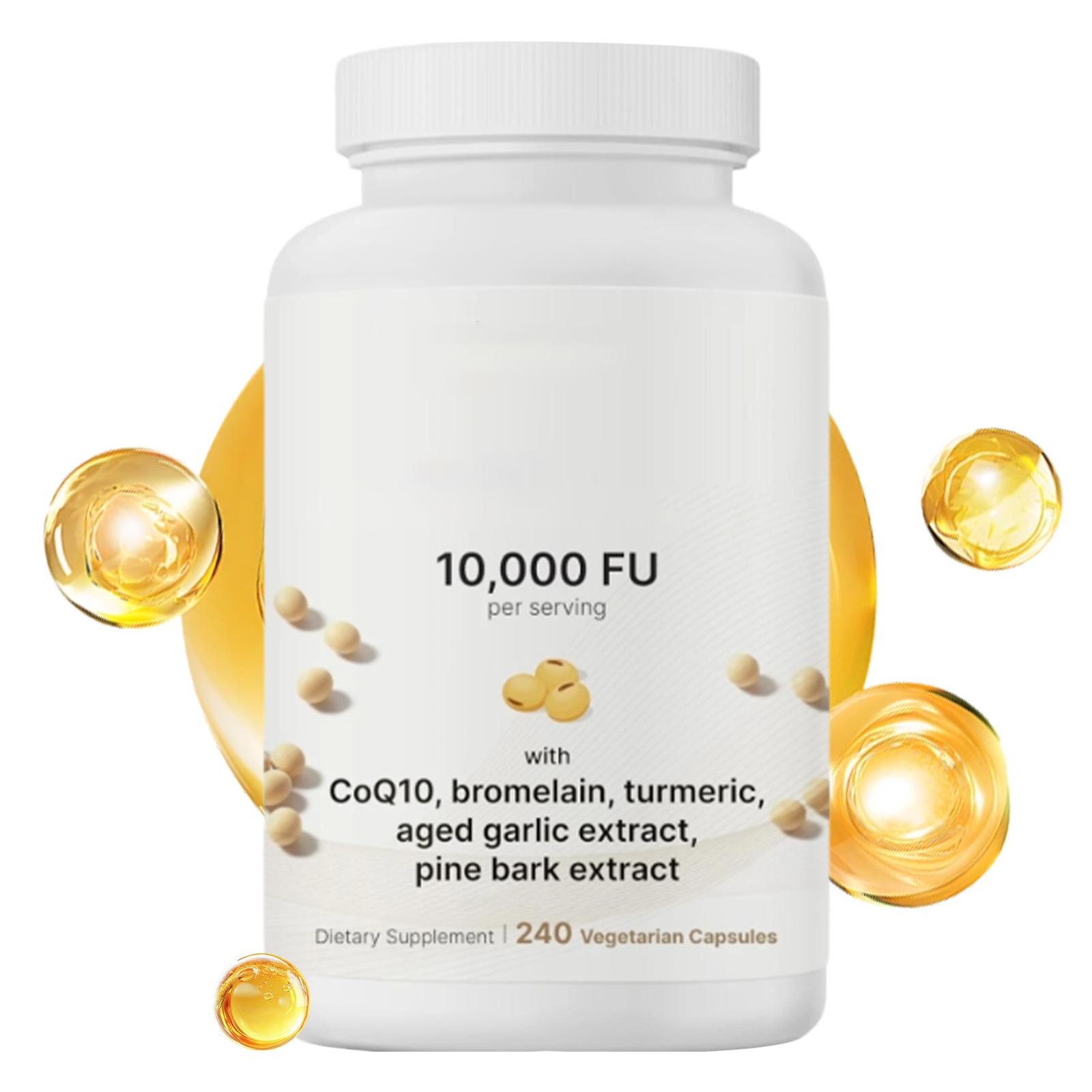 M-icro Ingredients Nattokinase Count FU Per Serving 240 10,000 (Pack of 1)