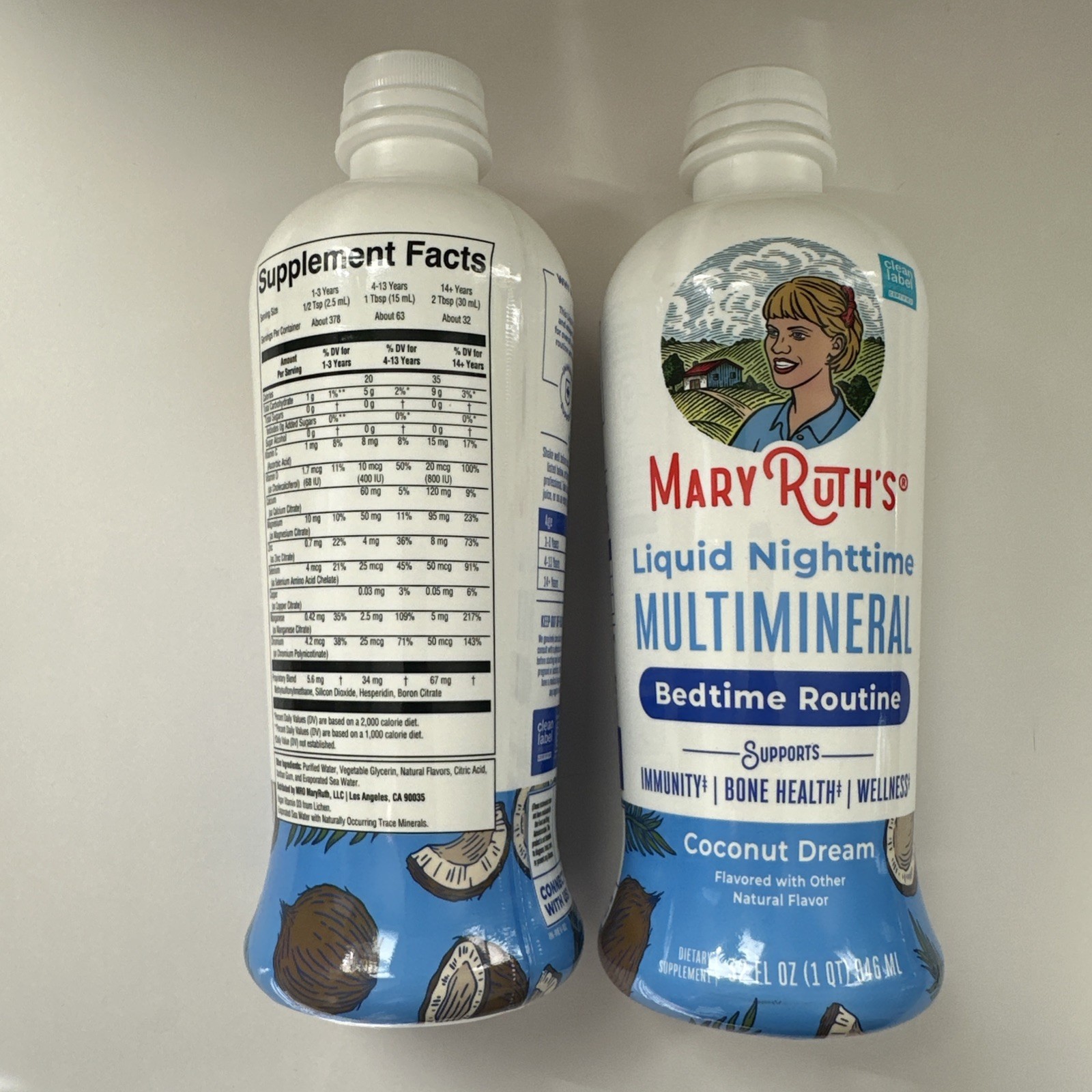 (2) Mary Ruth’s Liquid Nighttime Multimineral Bedtime Routine 30fl Oz Exp. 11/27