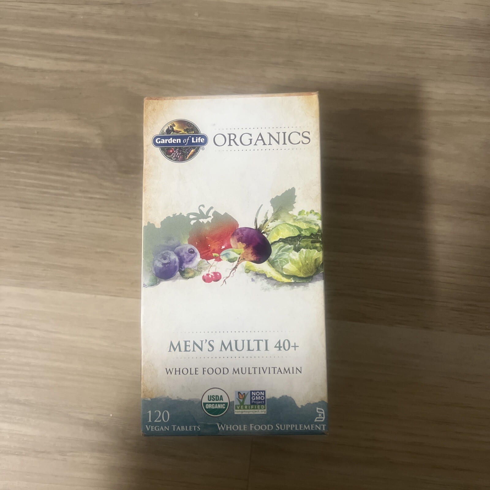 Garden of Life mykind Organics Men’s Multi 40+ 120 Tablets EXP 08/2026 Sealed