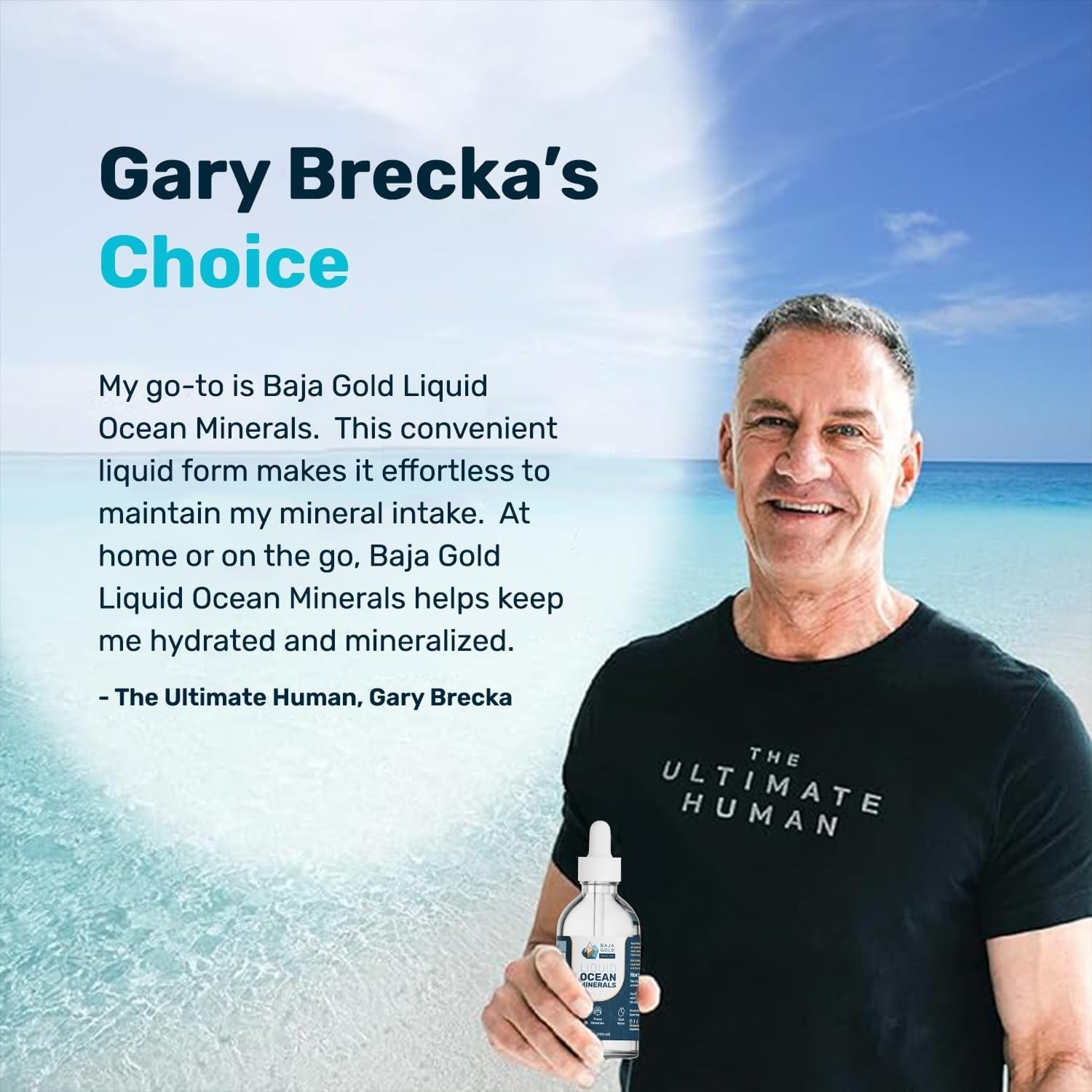 Baja Gold Liquid Ocean Trace Mineral Drops – Ionic Electrolytes Mineral Drops