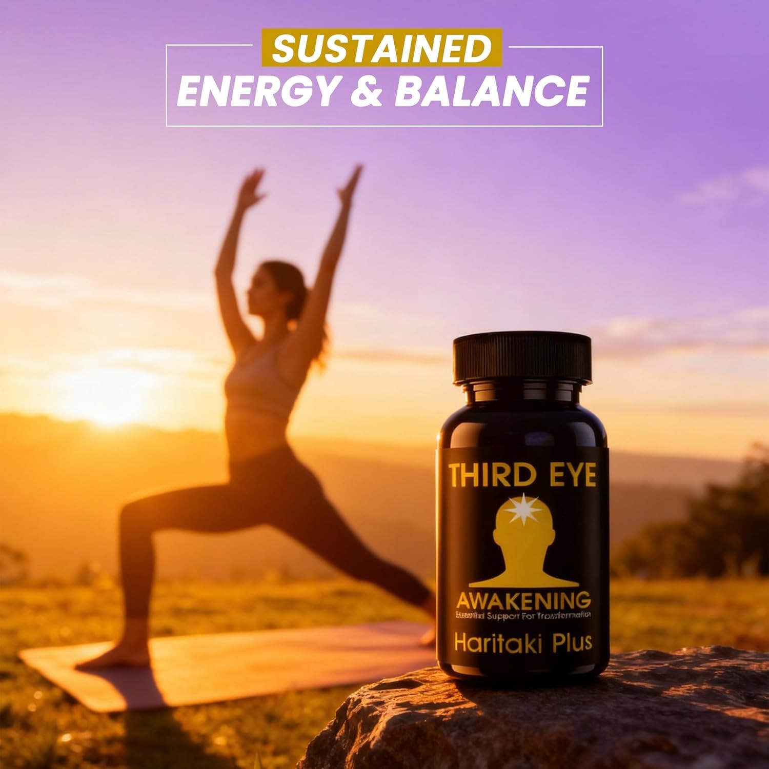 Third Eye Awakening – Organic Haritaki Capsules- Kailash Herbals-100 Capsules