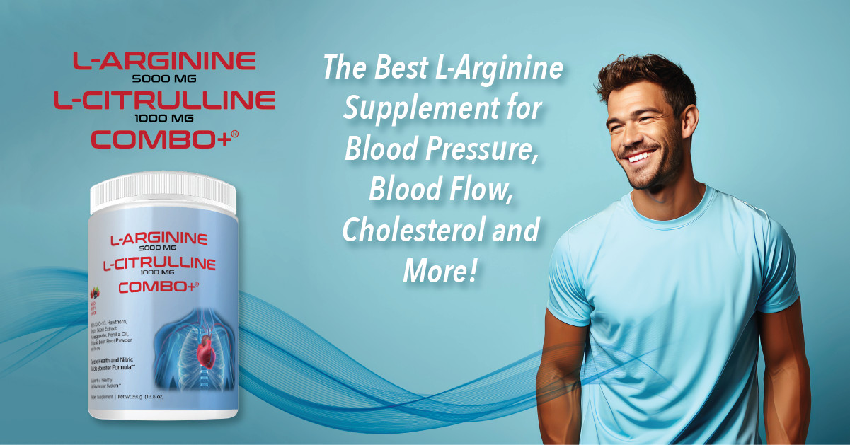 Combo+ L Arginine & L Citrulline (Nitric Oxide Circulation Support & Workout)