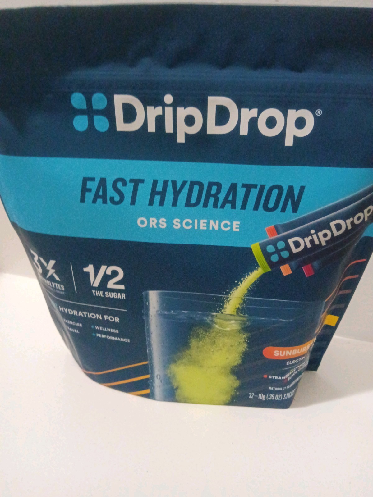 DripDrop Hydration Packets – Juicy Variety Pack – 32 Servings (Pack of 1)