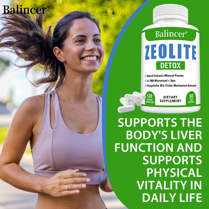 Zeolite Detox Immune System Boost Enhance Nutrient Absorption 120 Capsules US