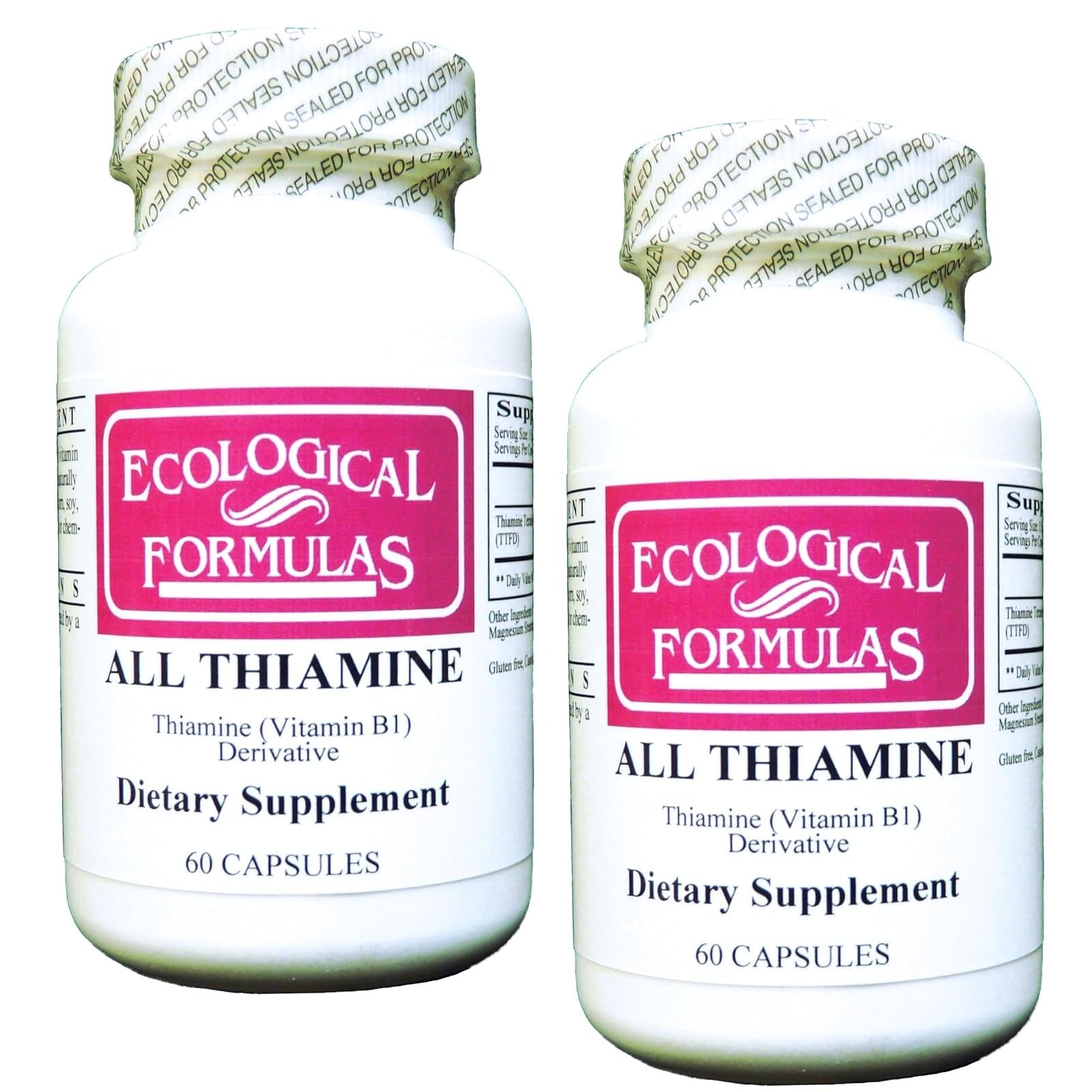 All Thiamine Vitamin B1 50 mg, 2 X 250 Capsules