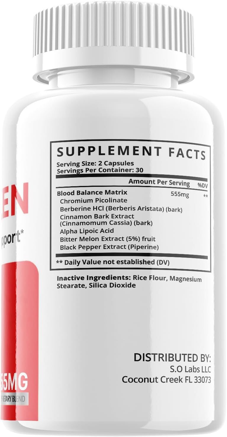 Glucozen Blood Pills- Glucozen Supplement For Blood Sugar Support ORIGINAL-1Pack