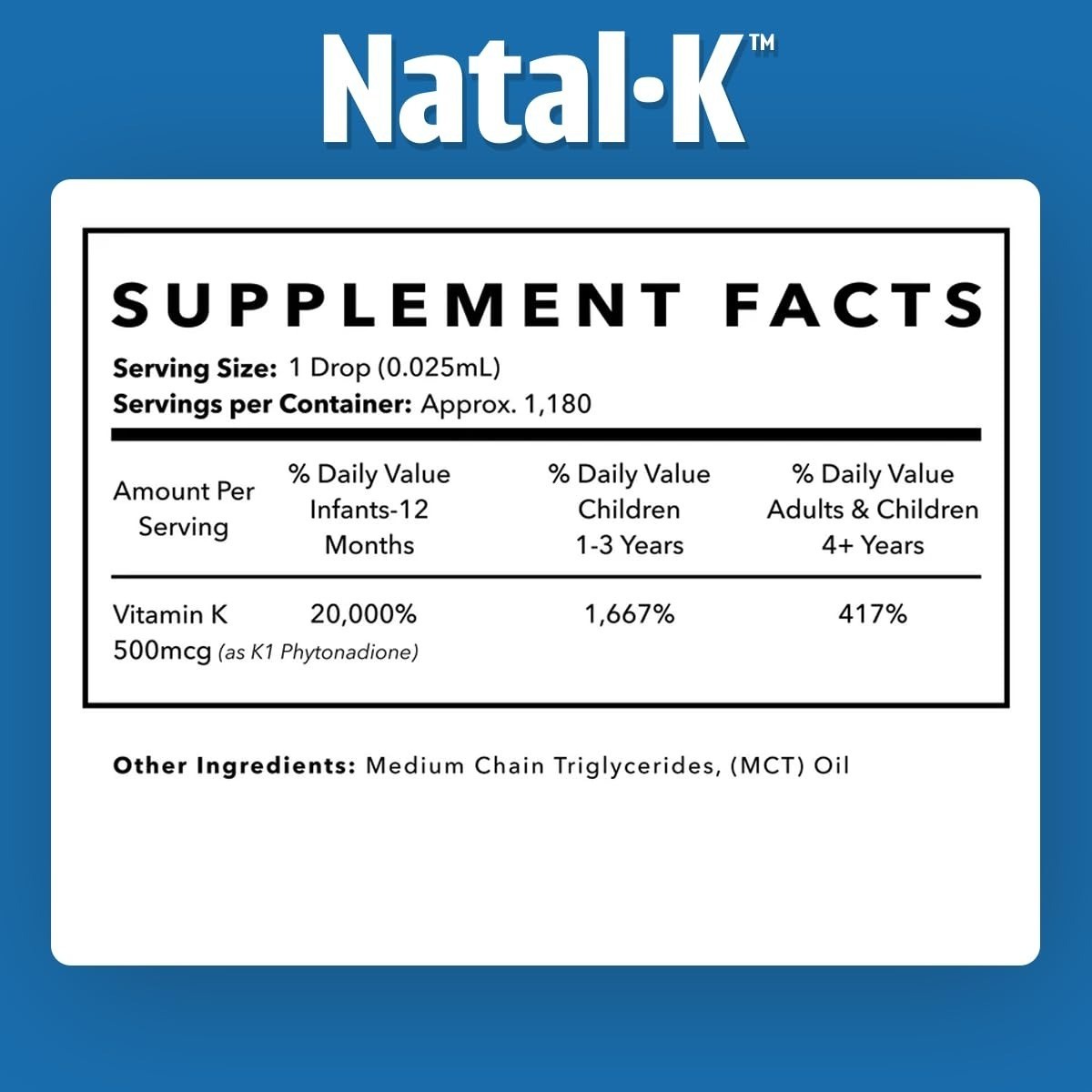 Dr. Green Mom Natal K Oral Vitamin K1 Drops for Newborns – Organic